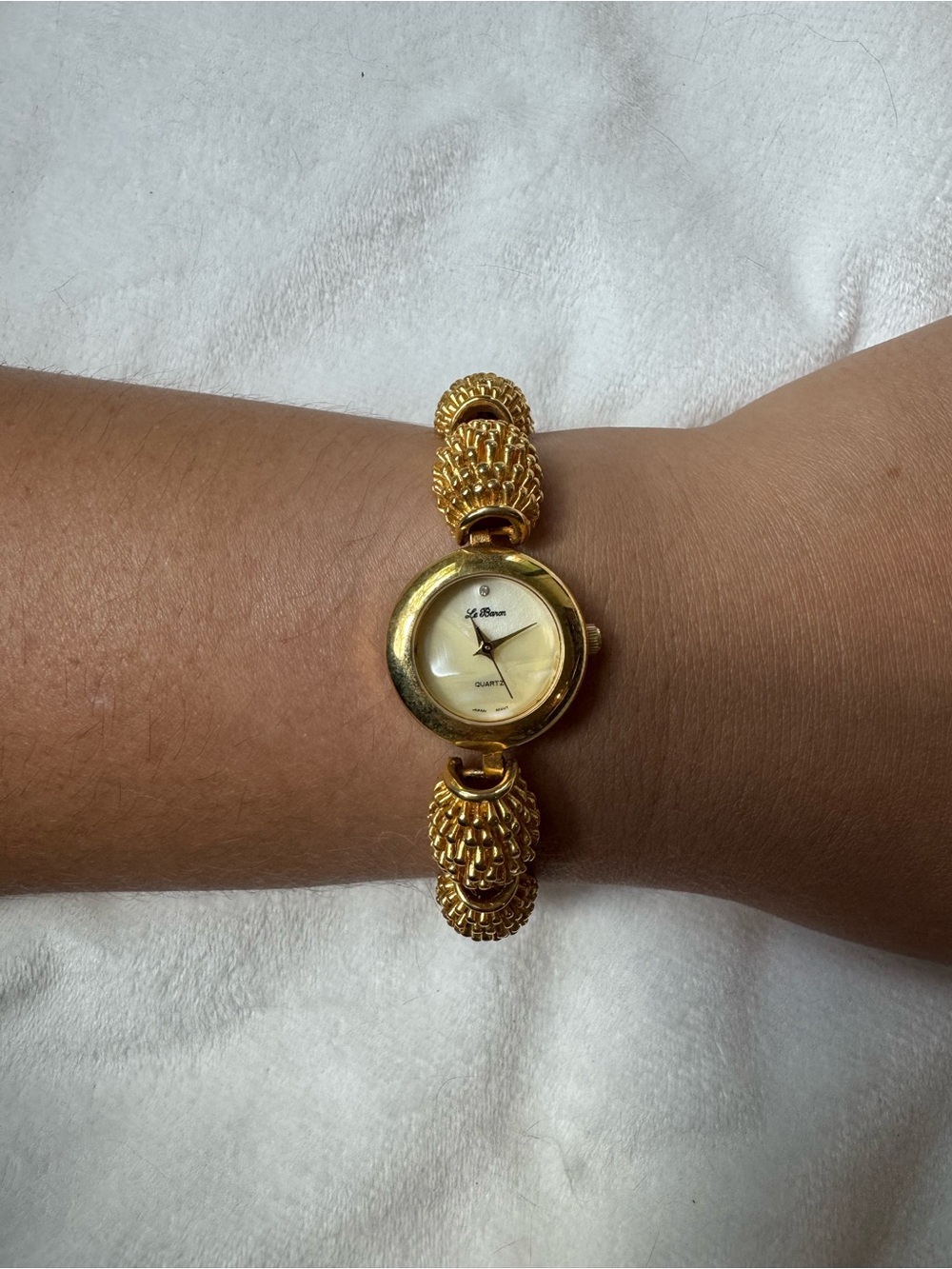 Vintage Y2K Le Baron Gold-Tone Women's Watch